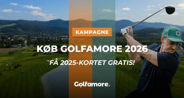 Køb Golfamore-kortet 2026 og få 2025 gratis!