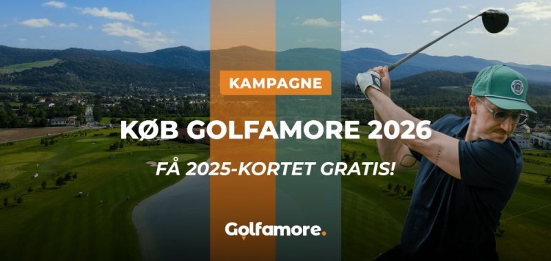 Køb Golfamore-kortet 2026 og få 2025 gratis!