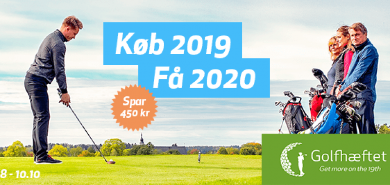 Køb Golfhæftet 2019 - og få 2020 med GRATIS !!! 