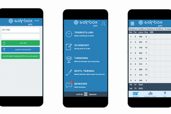Indsendelse af scorekort via GolfBox' app